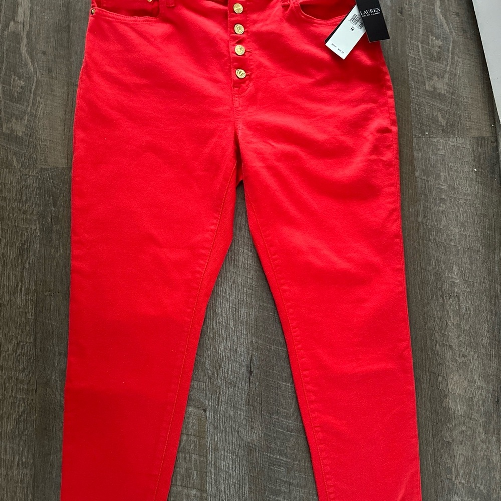 Ralph Lauren Super Stretch Red Women's Jeans